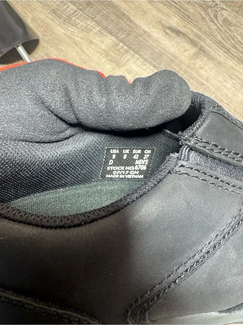 Red Wing Shoes Black Slip-On Work Loafers